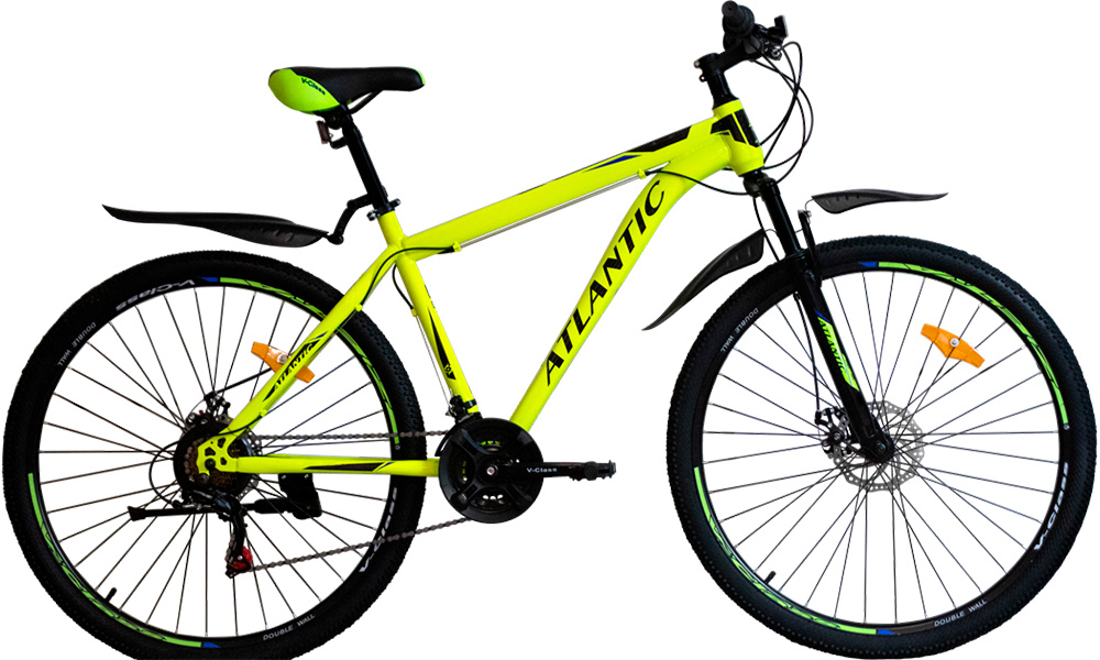 Велосипед Atlantic Rekon NS 26" 2021, размер XS, желто-черный
